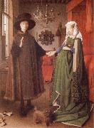 EYCK, Jan van Giovanni Arnolfini and His Wife Giovanna Cenami oil painting